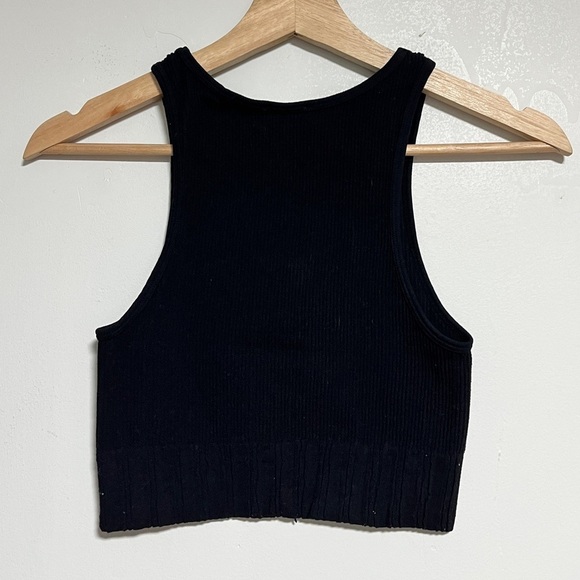 Zara Ribbed Cropped Knit Tank Top - XS - Picture 3 of 10